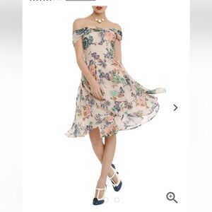 BARBIE inspo HELL BUNNY floral butterfly dress